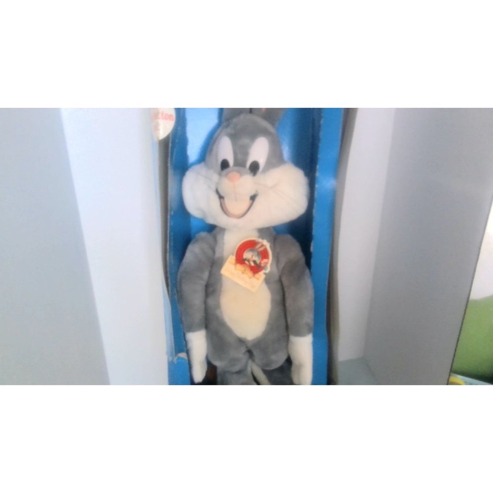 Vintage BUGS BUNNY TALKS 50th Anniversary Sitcom Plush Toy Doll 80s Stuffed Anim
